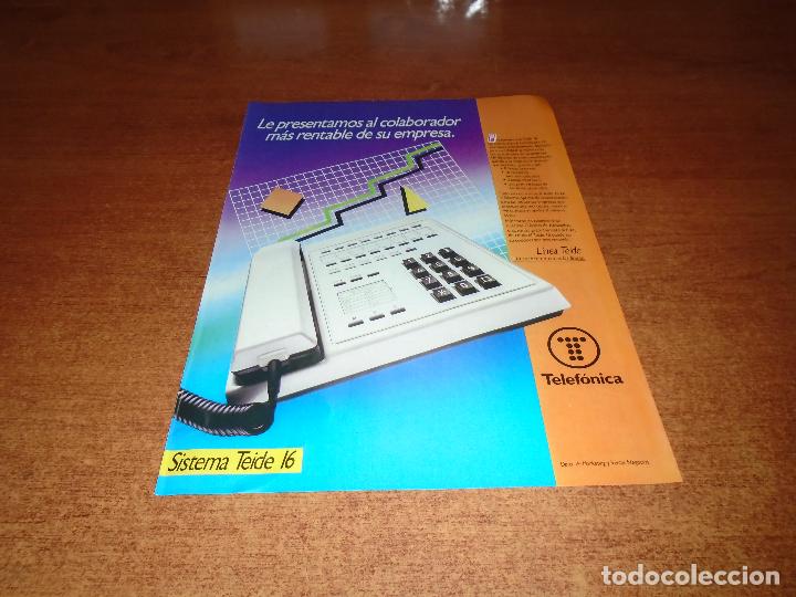 Catalogues publicitaires: PUBLICIDAD PRENSA A&Ntilde;OS 80: TELEF&Oacute;NICA. SISTEMA TEIDE 16