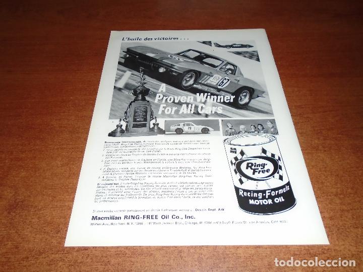 Cat&aacute;logos publicitarios: PUBLICIDAD EN PRENSA DE 1966: MACMILLAM RING-FREE OIL - FERRARI CALIFORNIA PININ FARINA