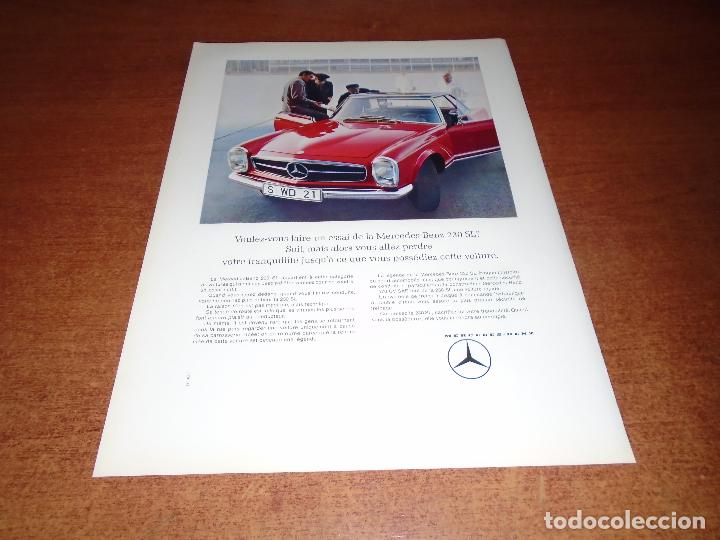 Cat&aacute;logos publicitarios: PUBLICIDAD EN PRENSA DE 1966: MERCEDES-BENZ 230 SL