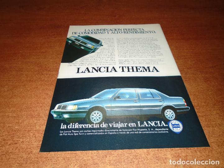 Cat&aacute;logos publicitarios: PUBLICIDAD EN PRENSA 1986: LANCIA THEMA