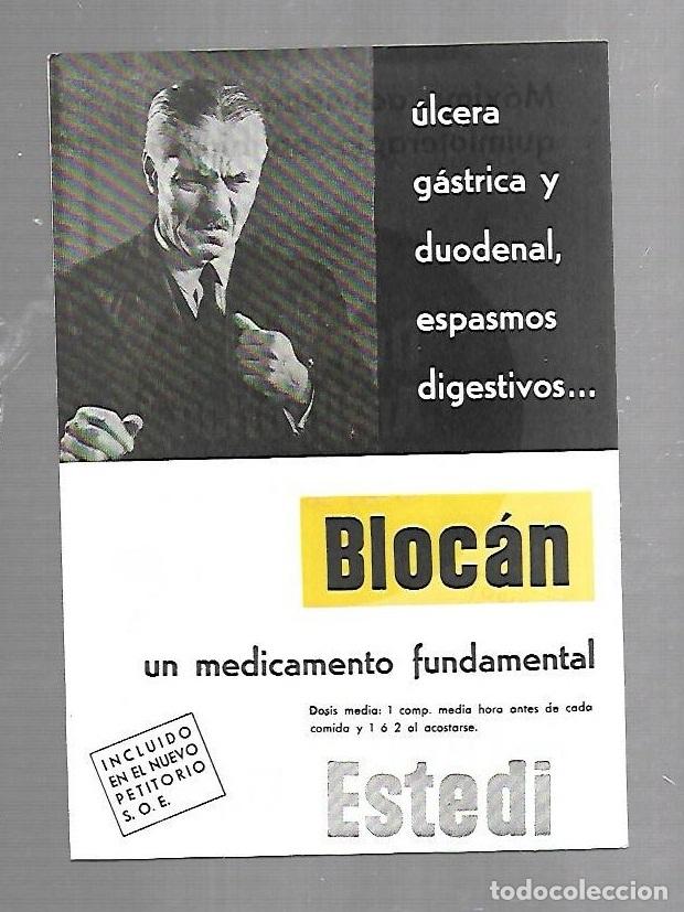 Catalogues publicitaires: PUBLICIDAD. FARMACIA. BLOCAN. DURASUL ANTIBIOTICO. LABORATORIOS ESTEDI. VER FOTOS