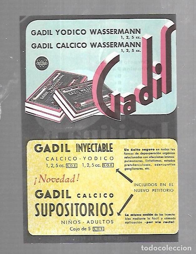 Catalogues publicitaires: PUBLICIDAD. FARMACIA. GADIL. LECTINA B12. LABORATORIOS WASSERMANN.