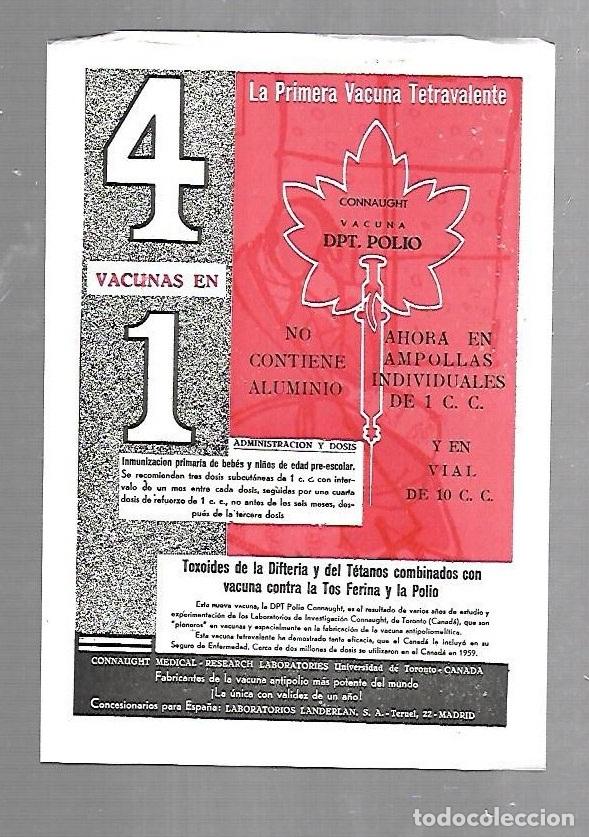 Catalogues publicitaires: PUBLICIDAD. FARMACIA. SULFA-VITANEUMO. DPT.POLIO. LABORATORIOS LANDERLAN. VER