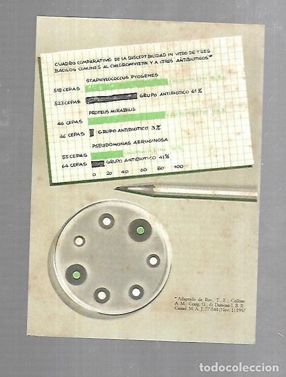 Catalogues publicitaires: PUBLICIDAD. FARMACIA. CHLOROMYCETIN CAPSULAS. LABORATORIOS PARKE DAVIS. VER