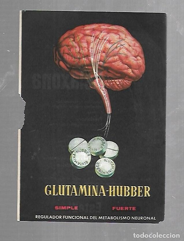 Catalogues publicitaires: PUBLICIDAD. FARMACIA. GLUTAMINA-HUBBER. RELAXONA. LABORATORIOS ESTEDI. VER