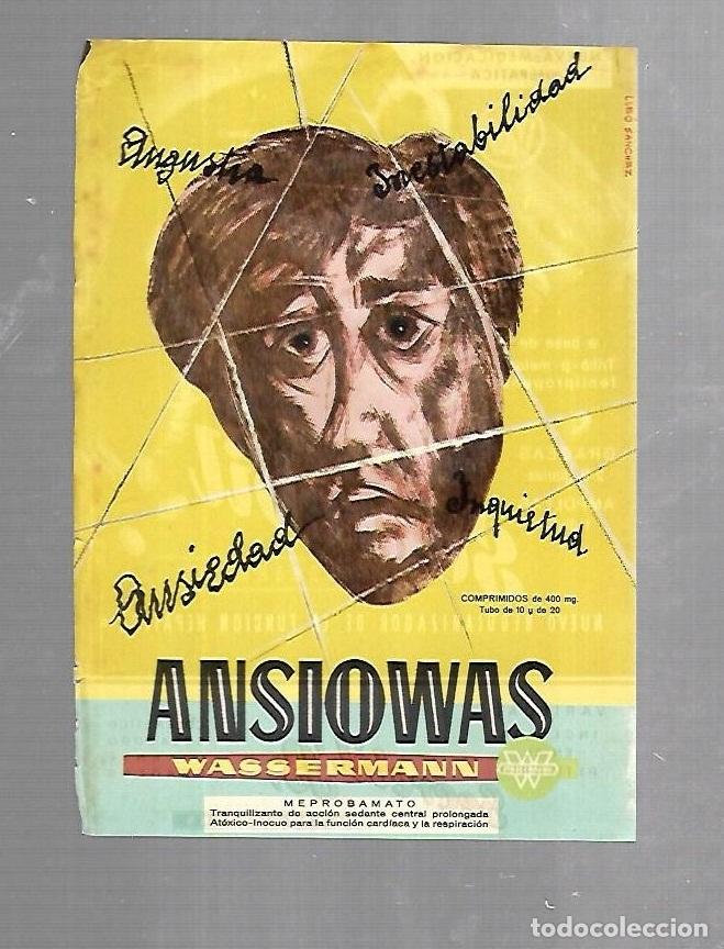 Catalogues publicitaires: PUBLICIDAD. FARMACIA. ANSIOWAS. SECREBIL. LABORATORIOS WASSERMANN. VER