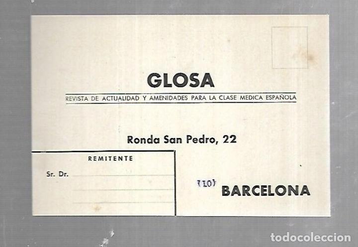 Catalogues publicitaires: PUBLICIDAD. FARMACIA. GLOSA. REVISTA DE MEDICINA. BARCELONA. VER