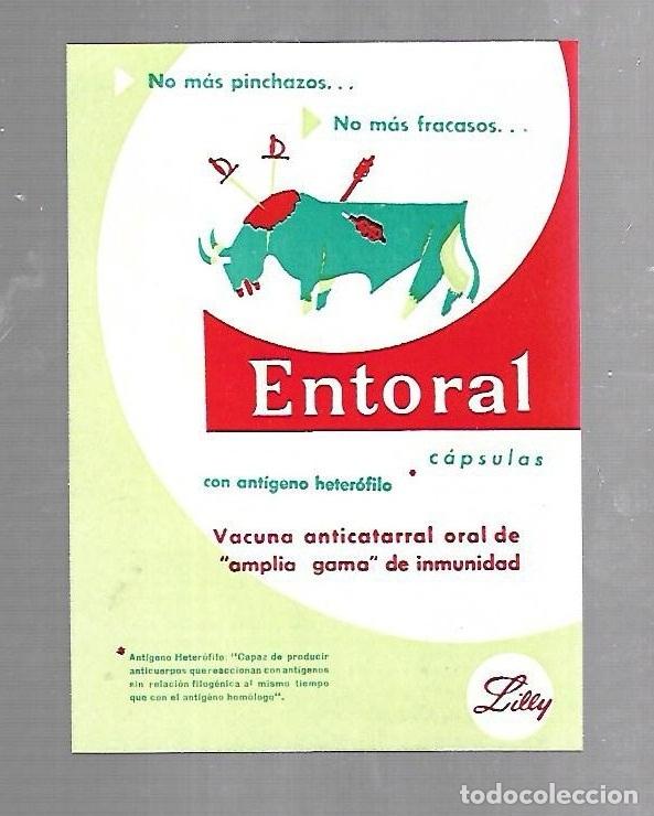 Catalogues publicitaires: PUBLICIDAD. FARMACIA. ENTORAL CAPSULAS. LABORATORIOS LILLY. VER