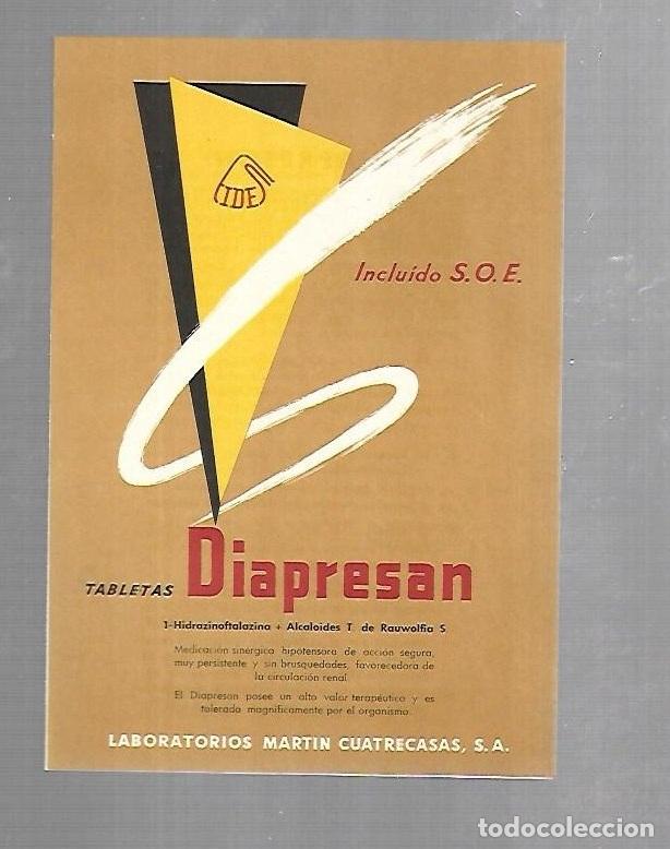 Catalogues publicitaires: PUBLICIDAD. FARMACIA. DIAPRESAN. LABORATORIO MARTIN CUATRECASAS. VER