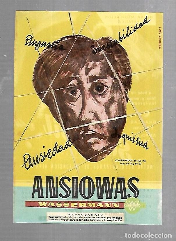 Catalogues publicitaires: PUBLICIDAD. FARMACIA. ANSIOWAS. SECREBIL. LABORATORIOS WASSERMANN. VER