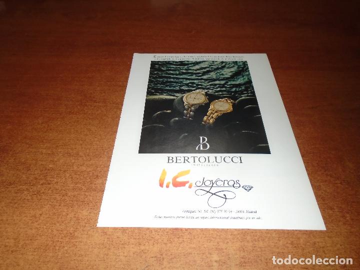 Cat&aacute;logos publicitarios: PUBLICIDAD EN PRENSA DE 1992: BERTOLUCCI