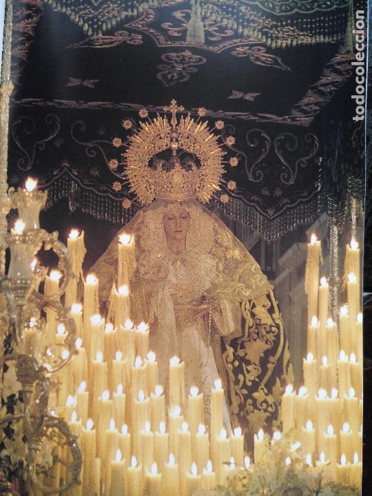 Cat&aacute;logos publicit&aacute;rios: 24 x 16,5 hoja coleccionable procesion semana santa malaga - virgen o cristo . trono ..hoja completa