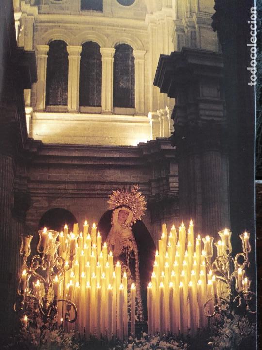 Cat&aacute;logos publicit&aacute;rios: 24 x 16,5 hoja coleccionable procesion semana santa malaga - virgen o cristo . trono ..hoja completa