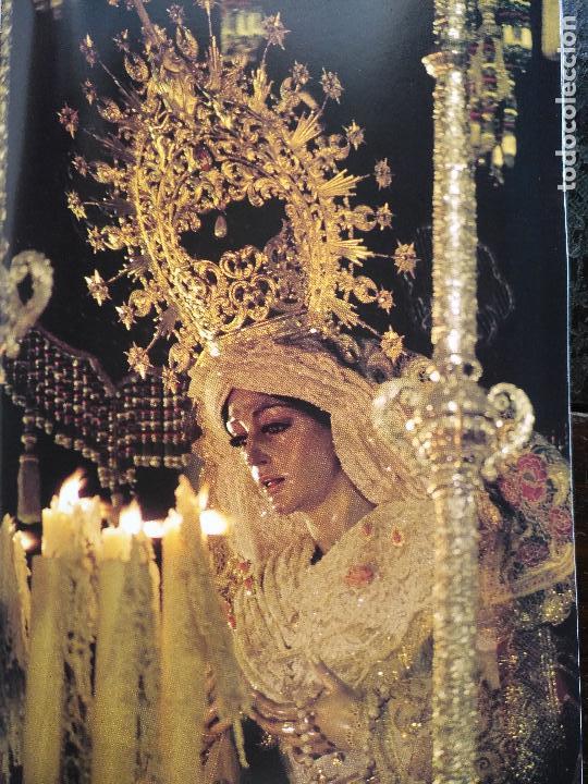 Cat&aacute;logos publicit&aacute;rios: 24 x 16,5 hoja coleccionable procesion semana santa malaga - virgen o cristo . trono ..hoja completa