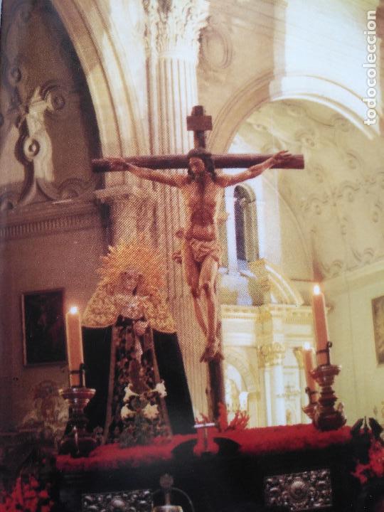 Cat&aacute;logos publicit&aacute;rios: 24 x 16,5 hoja coleccionable procesion semana santa malaga - virgen o cristo . trono ..hoja completa