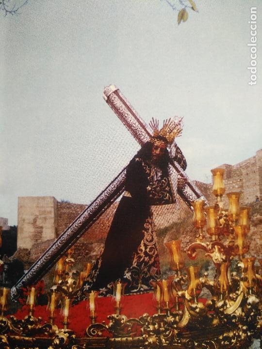 Cat&aacute;logos publicit&aacute;rios: 24 x 16,5 hoja coleccionable procesion semana santa malaga - virgen o cristo . trono ..hoja completa