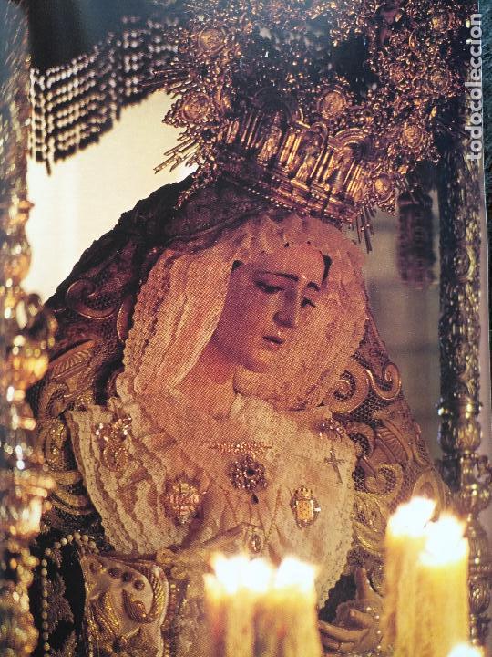Cat&aacute;logos publicit&aacute;rios: 24 x 16,5 hoja coleccionable procesion semana santa malaga - virgen o cristo . trono ..hoja completa