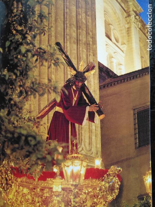 Cat&aacute;logos publicit&aacute;rios: 24 x 16,5 hoja coleccionable procesion semana santa malaga - virgen o cristo . trono ..hoja completa