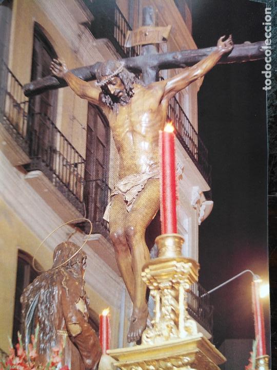 Cat&aacute;logos publicit&aacute;rios: 24 x 16,5 hoja coleccionable procesion semana santa malaga - virgen o cristo . trono ..hoja completa