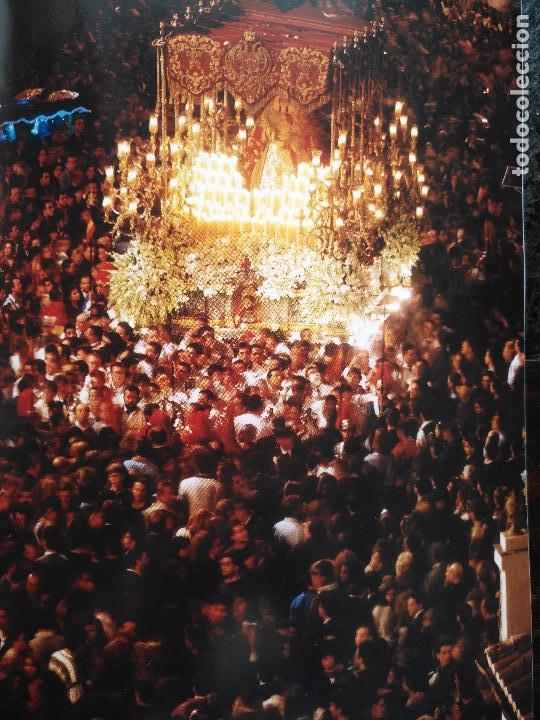 Cat&aacute;logos publicit&aacute;rios: 24 x 16,5 hoja coleccionable procesion semana santa malaga - virgen o cristo . trono ..hoja completa