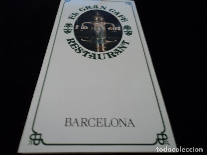 Werbekataloge: RESTAURANT EL GRAN CAFE DE BARCELONA