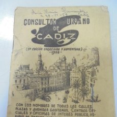 Catálogos publicitarios: CONSULTOR URBANO DE CADIZ. 2º EDICION. 1958. ANTONIO DIANEZ POZO. VER FOTOS