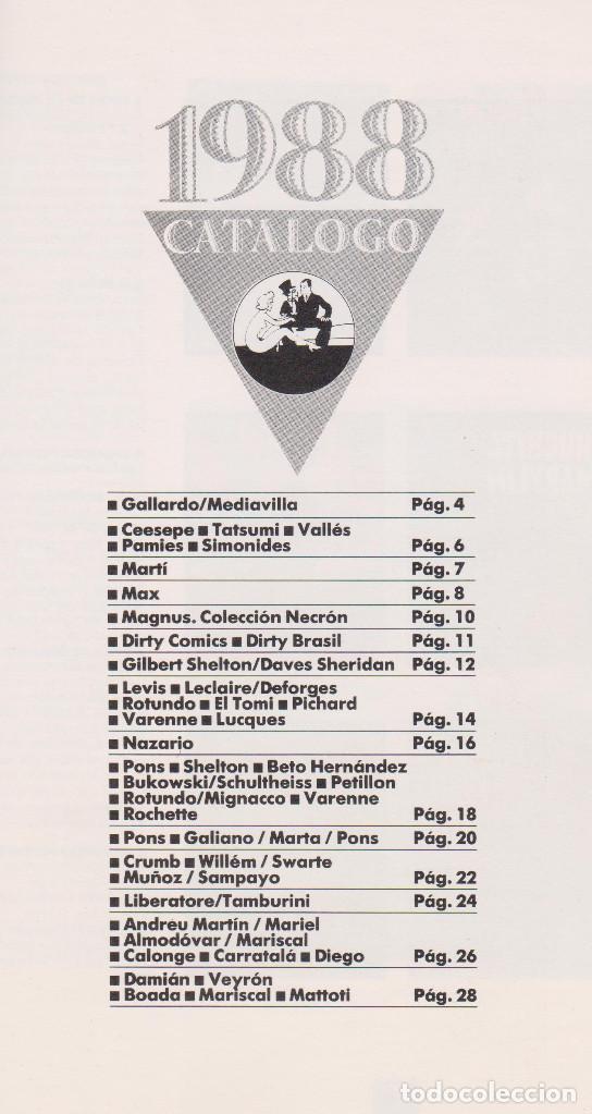 Cat&aacute;logos publicitarios: CAT&Aacute;LOGO 1988 EDICIONES LA C&Uacute;PULA - NUEVO - Foto 4