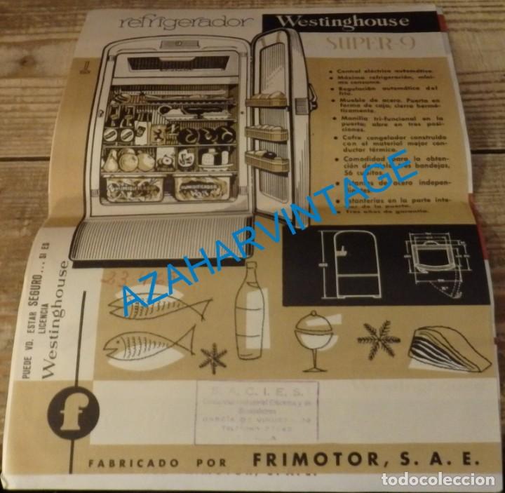 Catalogues publicitaires: PUBLICIDAD - REFRIGERADOR SUPER-9, WESTINGHOUSE, FRIMOTOR S.A. ESPA&Ntilde;OLA, BILBAO