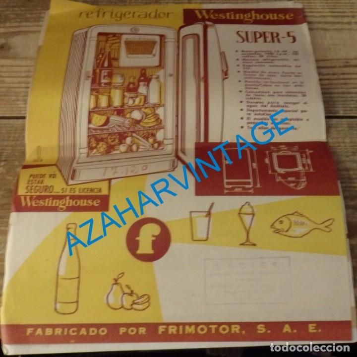 Catalogues publicitaires: PUBLICIDAD - REFRIGERADOR SUPER-5, WESTINGHOUSE, FRIMOTOR S.A. ESPA&Ntilde;OLA, BILBAO