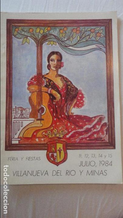 Cataloghi pubblicitari: FERIA Y FIESTAS VILLANUEVA DEL RIO Y MINAS 1984