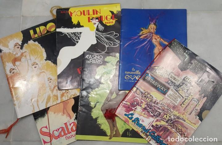Werbekataloge: Bonito lote de cat&aacute;logos de espect&aacute;culos y musicales. Lido, Casino Par&iacute;s, Moulin Rouge, Scala...