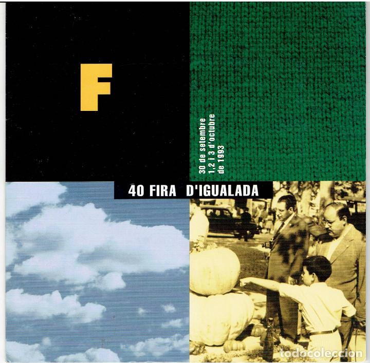 Cat&aacute;logos publicitarios: PROGRAMA D`IGUALADA FIRA 1993 - Foto 1