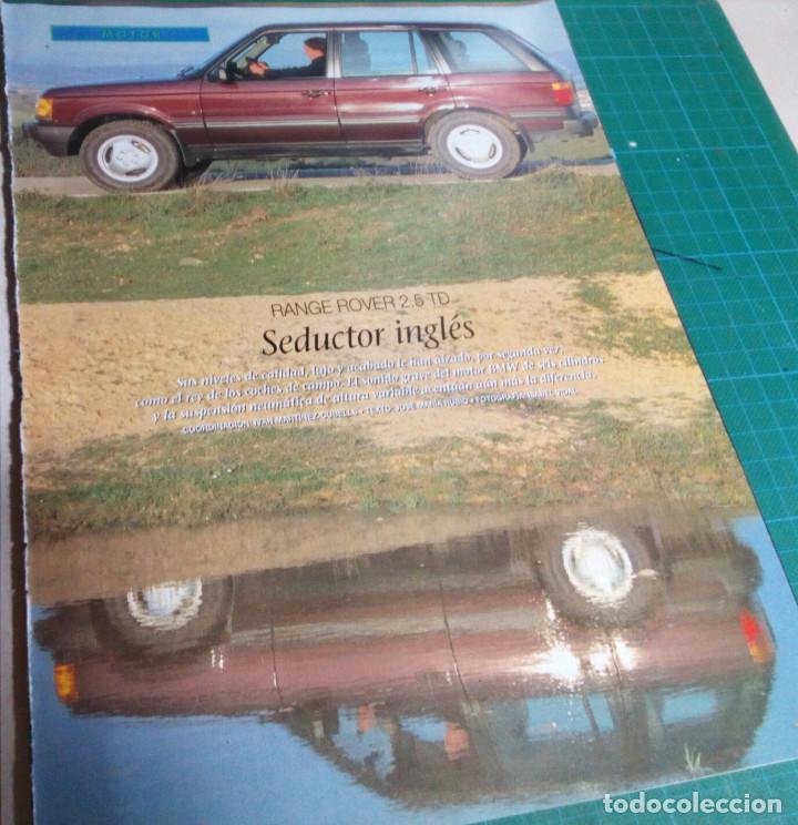 Cat&aacute;logos publicitarios: RANGE ROVER 2.5 TD.PUBLICIDAD DE RANGE ROVER.(1995)
