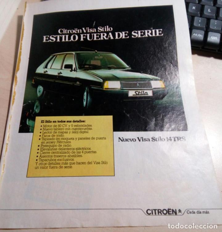Cat&aacute;logos publicitarios: CITROEN VISA STILO.PUBLICIDAD CITROEN.(1984)