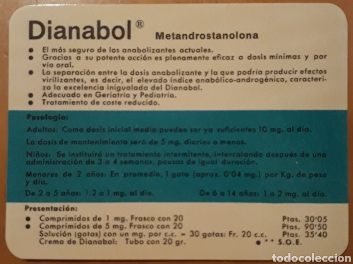 tarjeta prospecto crema dianabol - Comprar Catálogos publicitarios antiguos  en todocoleccion - 136297057