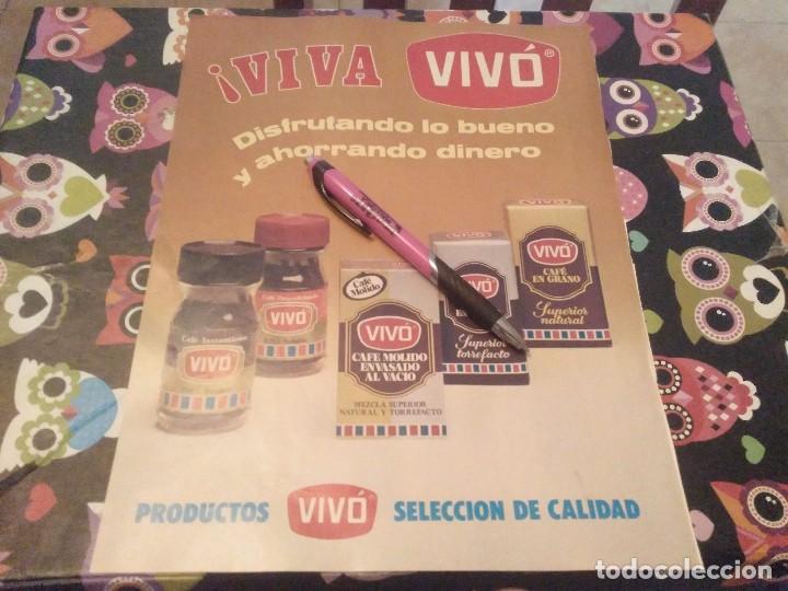 Cat&aacute;logos publicitarios: ANTIGUO DOBLE ANUNCIO CAFE CAFES PRODUCTOS  VIVO TRASERA GINEBRA PITMAN