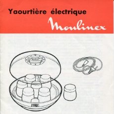 Catálogos publicitarios: MOULINEX-YOGURTERA ELÉCTRICA- 13 X 21