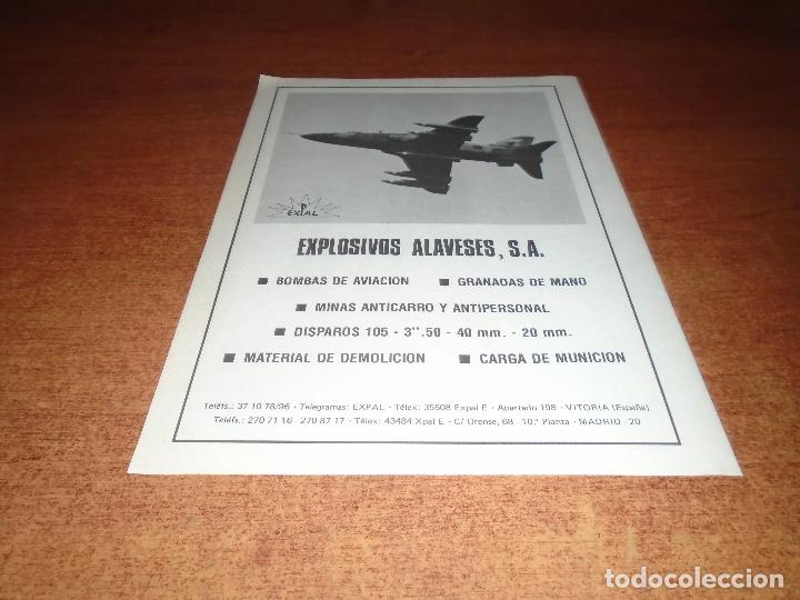 Cat&aacute;logos publicitarios: PUBLICIDAD EN PRENSA DE 1981: EXPLOSIVOS ALAVESES S.A.