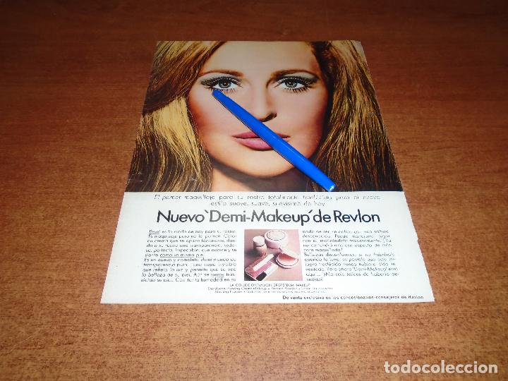 Cat&aacute;logos publicitarios: PUBLICIDAD EN PRENSA DE 1969: MAQUILLAJE DEMI-MAKEUP DE REVLON
