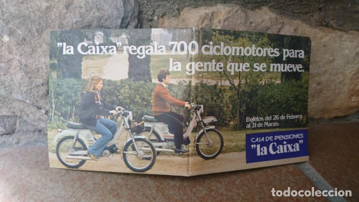Cat&aacute;logos publicitarios: Triptico sorteo caja de pensiones La Caixa I 5 boleto sorteo. - Foto 1