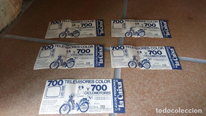 Cat&aacute;logos publicitarios: Triptico sorteo caja de pensiones La Caixa I 5 boleto sorteo. - Foto 5
