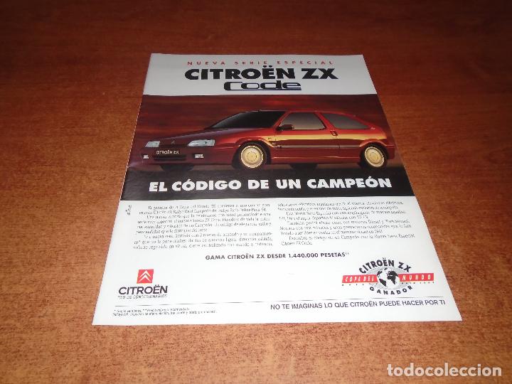 Cat&aacute;logos publicitarios: PUBLICIDAD PRENSA 1994: CITR&Ouml;EN ZX CODE