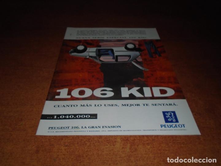 Cat&aacute;logos publicitarios: PUBLICIDAD PRENSA 1994: PEUGEOT 106 KID