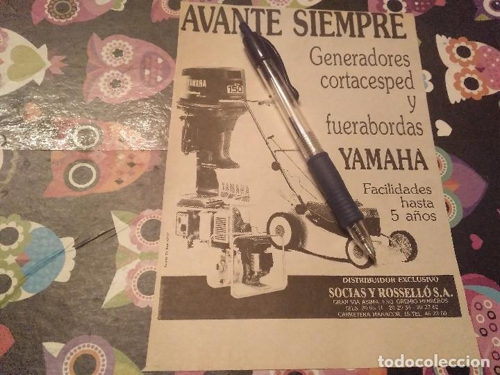 Cat&aacute;logos publicitarios: RECORTE PERIODICO 1988 GENERADORES CORTACESPED Y FUERABORDAS YAMAHA SOCIAS Y ROSELLO MALLORCA