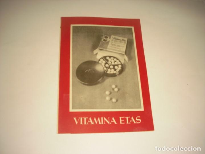 Cat&aacute;logos publicitarios: VITAMINA ETAS , DIPTICO PUBLICITARIO. - Foto 1