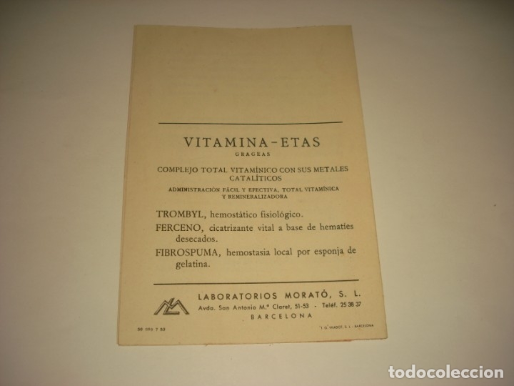 Cat&aacute;logos publicitarios: VITAMINA ETAS , DIPTICO PUBLICITARIO. - Foto 2