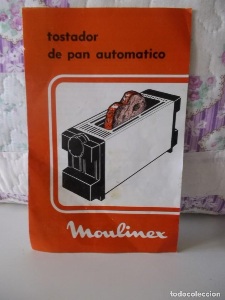 Cat&aacute;logos publicit&aacute;rios: INSTRUCCIONES TOSTADOR DE PAN-MOULINEX-A&Ntilde;OS 70-80