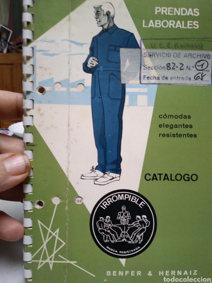 Advertising Catalogs: BERFER Y HERNAIZ. CATALOGO PRENDAS LABORABLES. A&Ntilde;OS 60.