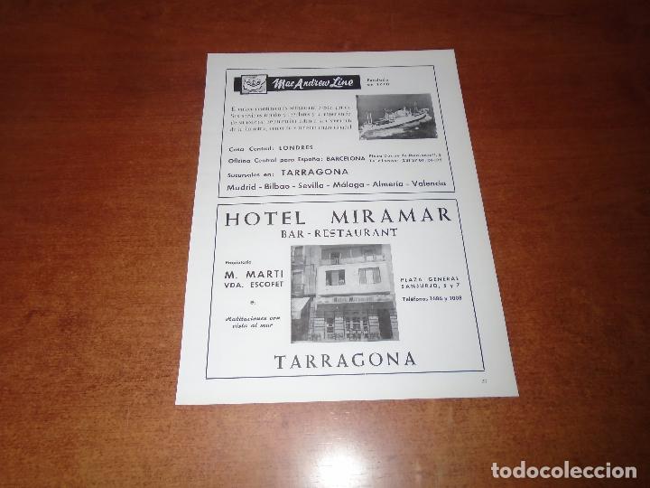 Cat&aacute;logos publicitarios: PUBLICIDAD 1964: HOTEL MIRAMAR, TARRAGONA. TERRENOS EN AIGUAVIVA. MAC ANDREW LINE.