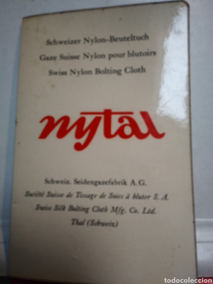 Advertising Catalogs: NYTAL. CATALOGO NYLON PARA MOLINOS. DUFOUR Y COMPA&Ntilde;IA. BUYL GAAS.